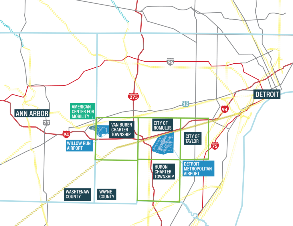 DTRA area map