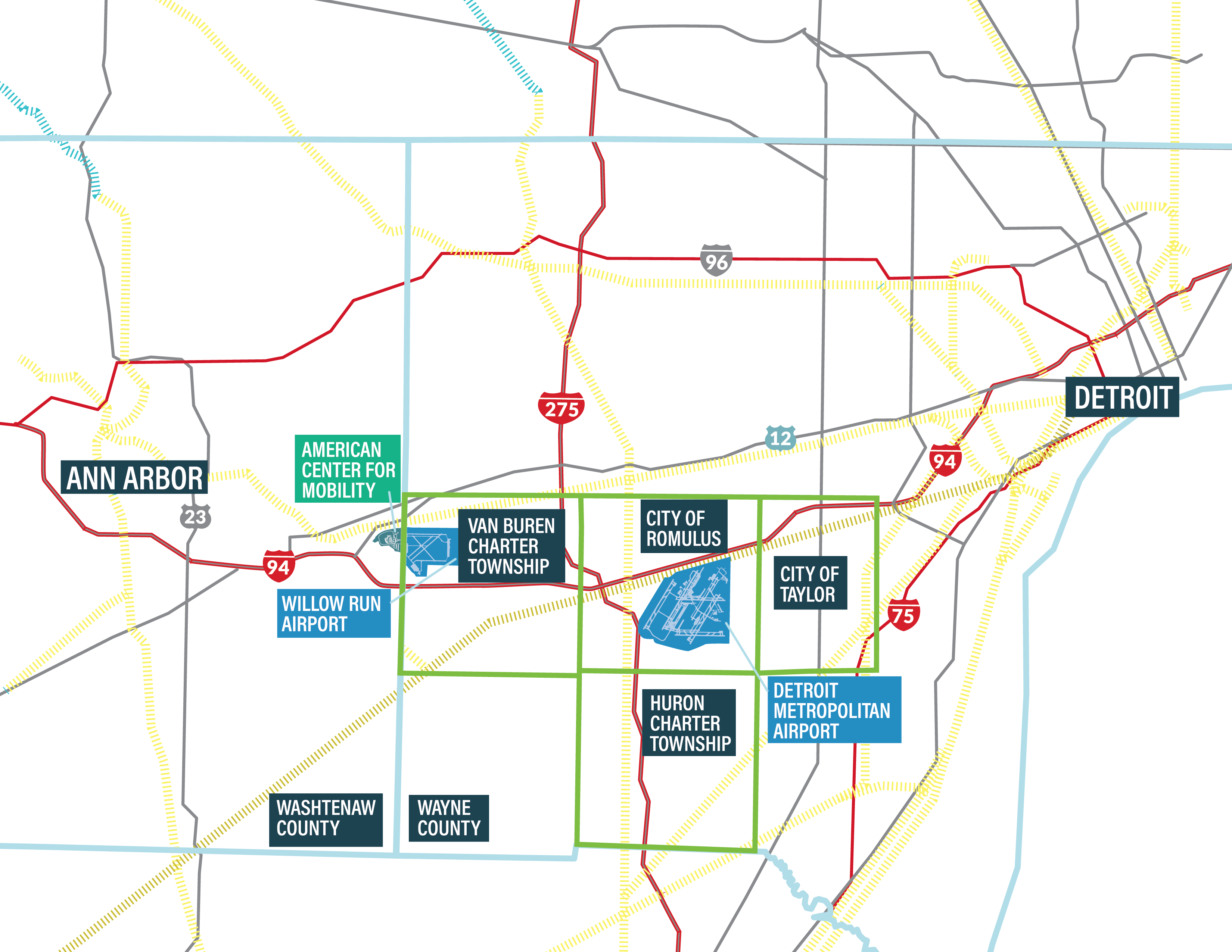 DTRA area map