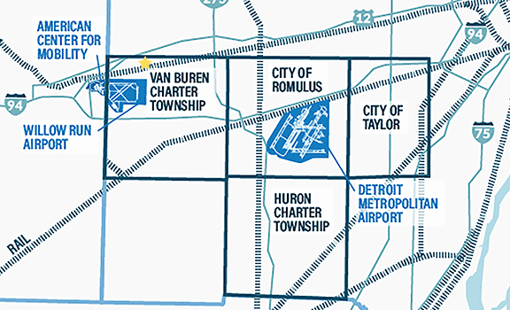 Beck Rd. & Norfolk Southern Rail Line Location Map