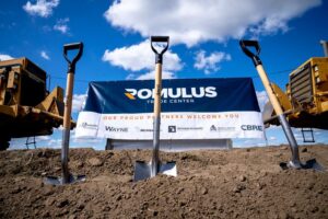breaking ground Romulus Trade Center